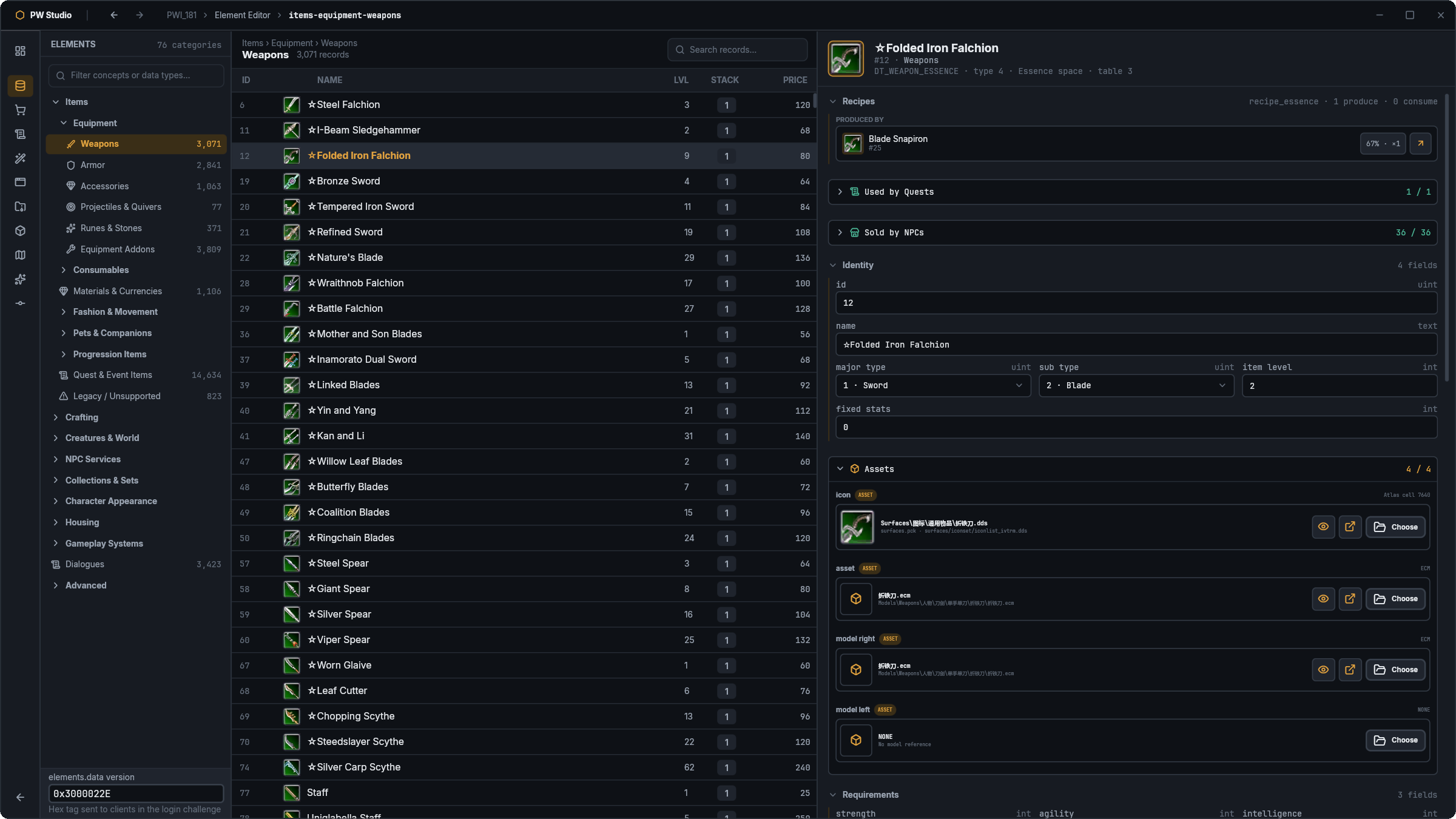 Element Editor · elements.data